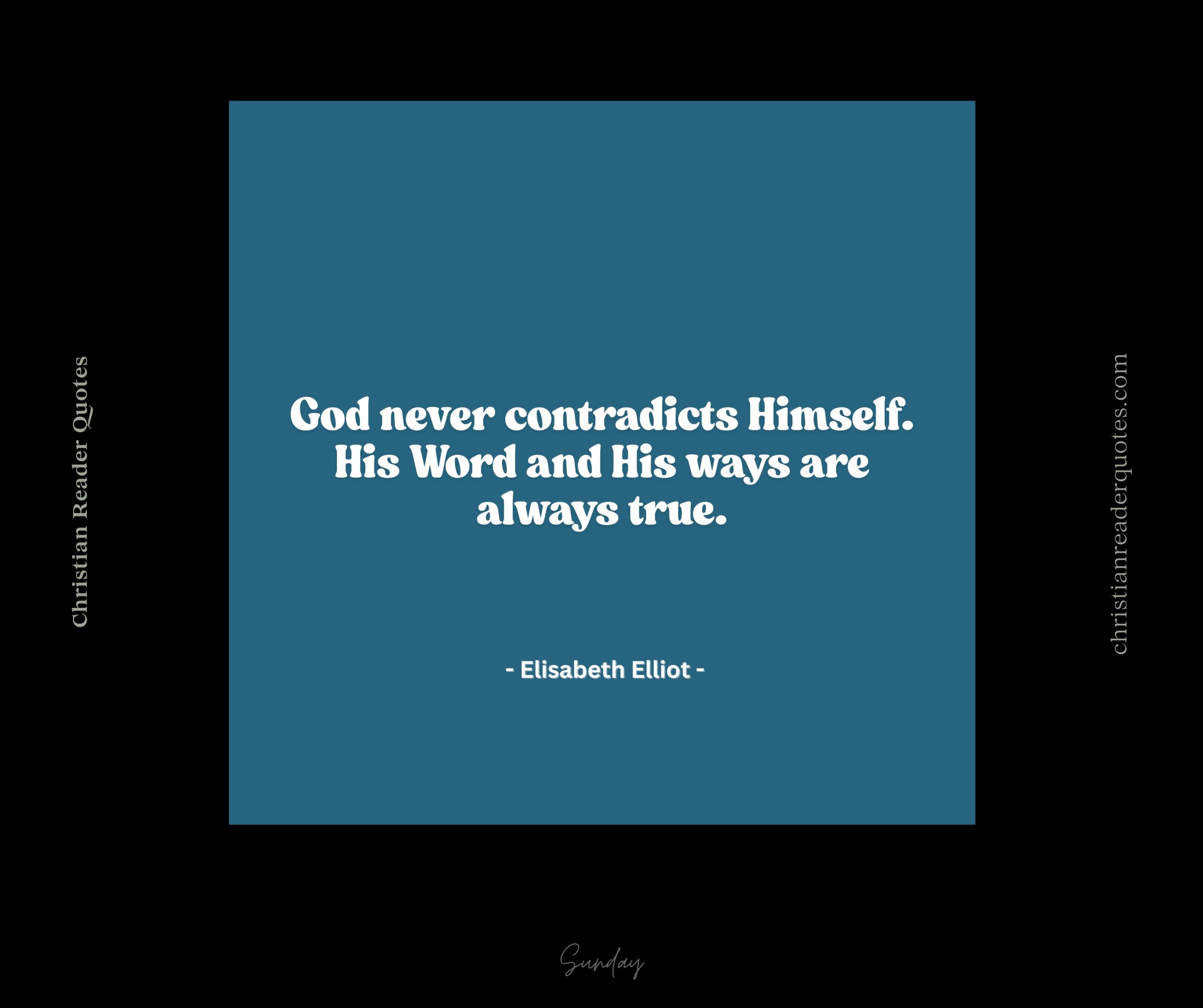 god-never-contradicts